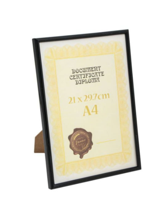 Wooden Photo Frame with Black Frame