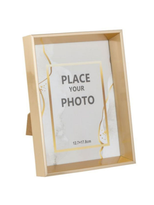 Wooden Photo Frame with Gold Frame