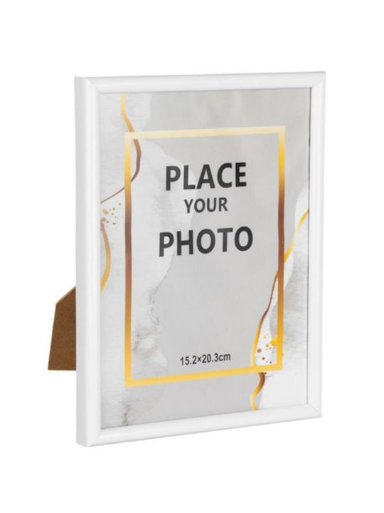 Wooden Photo Frame with White Frame