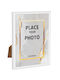 Wooden Photo Frame with White Frame
