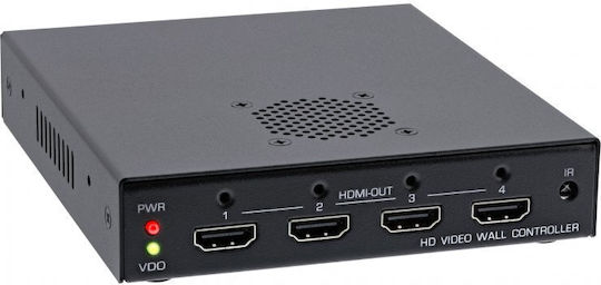Inline Videowall Hdmi 1x4 Full Hd Inline Il57834i Schwarzes