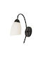 Pakketo Lamp Wall with Socket E27 Black 10cm