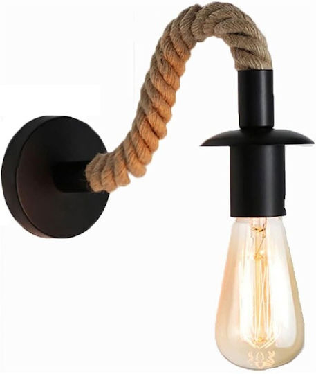 Pakketo Wall Lamp Black 28x10x10cm