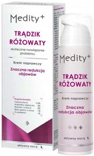 Ava Laboratorium Medity+ Trądzik Różowaty Κρέμα Προσώπου Νυκτός κατά των Ατελειών 50ml