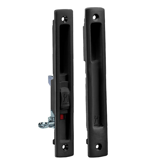 Domus Klik Klok 7610 Sliding Aluminum Lock Black