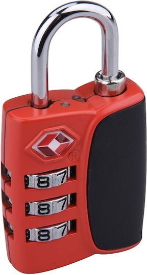 Extol Plastic Lăcăt Potcoavă Combinație cu Certificare TSA 32mm Red 1buc