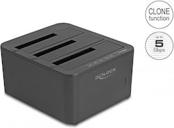 Delock Stație de Andocare 3 X Sata Hdd Ssd Funcție de Clonare 1:2 Delock 64332 Delock Stație de Andocare 3 X Sata Hdd Ssd Funcție de Clonare 1:2 Delock 64332