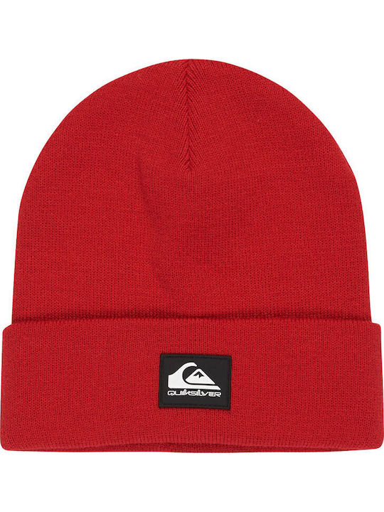 Brigade Beanie Unisex Σκούφος Πλεκτός σε Κόκκινο χρώμα