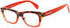 Readers Herren Lesebrille +3.75 in Rot Farbe RD214