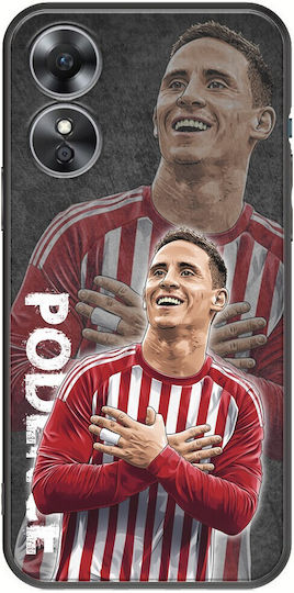 Football Stars Daniel Podence Oppo A17 Schwarze Tpu Mehrfarbige Silikonhülle