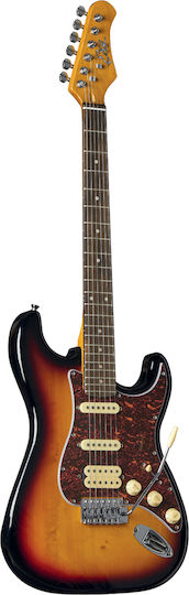 Eko Guitars St350 Sunburst Electric Guitar Stratocaster Type Sunburst Electric Guitar Stratocaster Type Sunburst