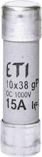 Zylindrische Sicherung Gpv Schutzmodul Photovoltaik 10x38 15a 1000v Dc 002625080 Eti