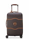 Delsey Chatelet Air 2.0 Cabin Hard Brown Suitcase With 4 Wheels Height 55cm