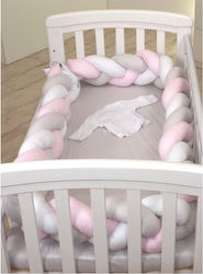 Amy Πάντα Πλεξούδα Εσωτερική White, Gray, Pink 21x340cm