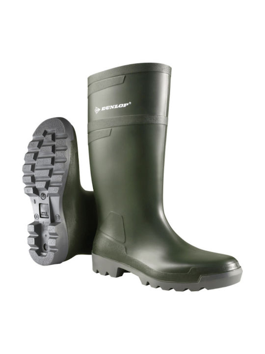 Cizme de Protecție Hobby Dunlop Verzi din PVC W486711