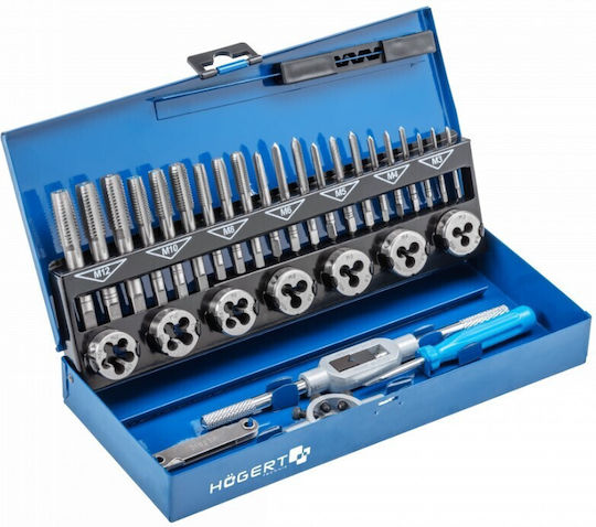 Set De Tarodare Hogert Ht3b582 32 Bucăți M3 HSS