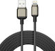 Lito Data Braided USB-A to Lightning Cable 18W Black