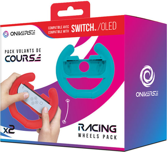 Oniverse Nsw Set 2 Suporturi Pentru Volan Controller Albastru Roșu Nintendo Switch