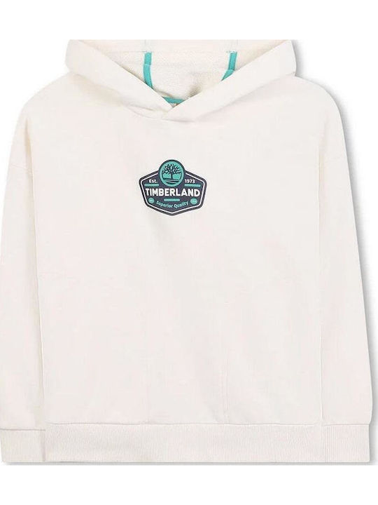 Timberland Kinder-Sweatshirt mit Kapuze Weiß