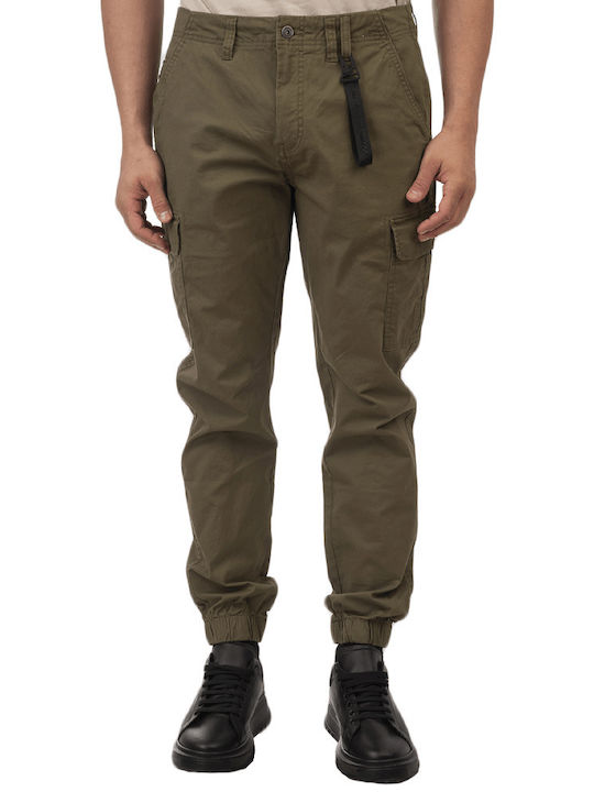 Double Pantaloni Elastic Khaki