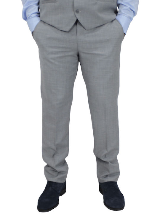 Trousers Suit in Slim Fit Lt Grey