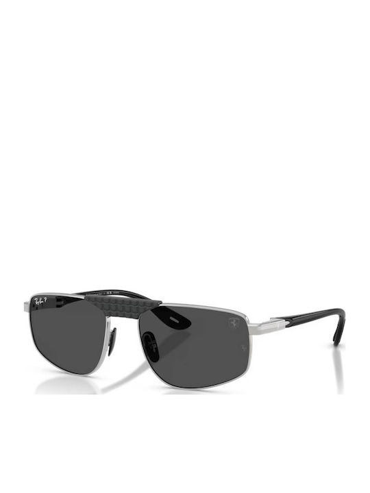 Ray Ban Men's Sunglasses with Silver Metallic F...