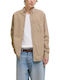 Long Sleeve Corduroy Shirt Beige