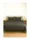Sheet Semi Double with Elastic 120x200+35cm. Τ180 Charcoal