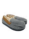 Men's Slippers with Fur Gray