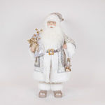 Dekorativer Weihnachtsmann Silber 60cm