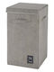 Wenko Stoff Wäschekorb 63lt mit Deckel 33x58x58cm Grau