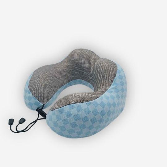 Uncle George Light Blue Memory Foam Travel Pillow