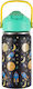 Queen Mother Rockets Kids Water Bottle Thermos NBA Stainless Steel with Straw Black 350ml