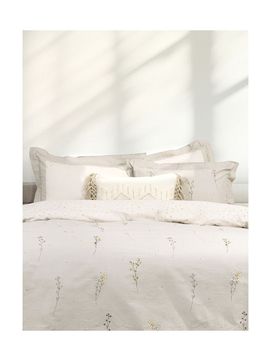Nima Delicate Pillowcase Set Oxford Beige 52x72cm.