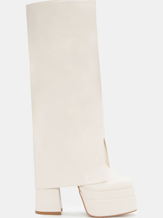 Luigi Damenstiefel Beige