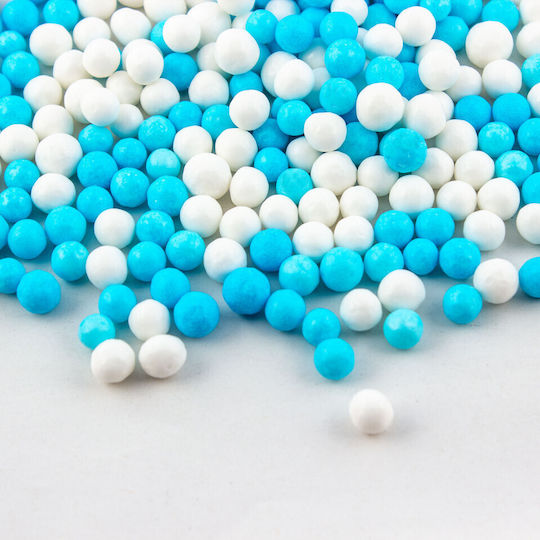 White Sugar Pearls Sky Blue 7mm 1kg Lumea