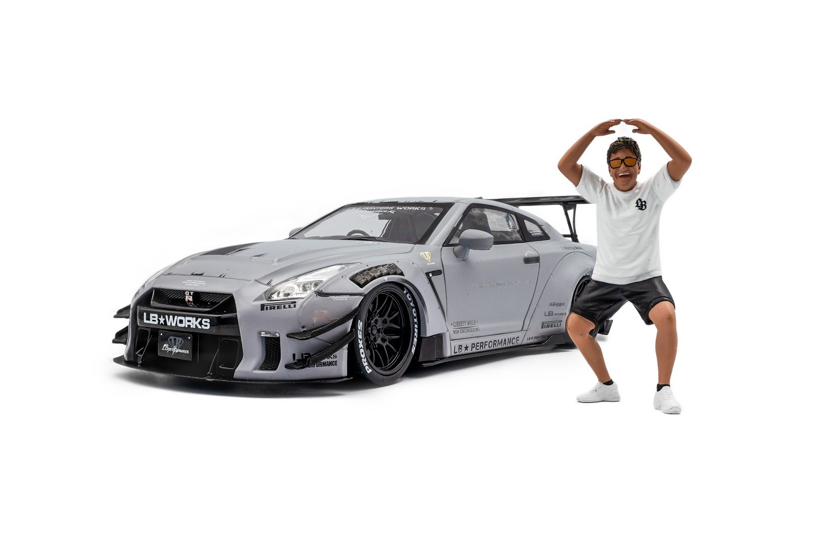 1/18 Liberty Walk Nissan Gt-r R35 W Body Kit Liberty Walk Typ 2.0