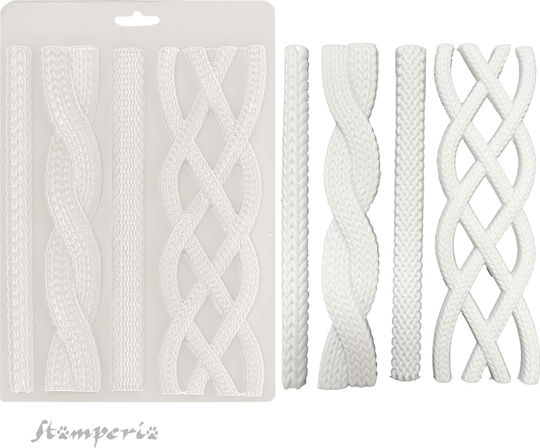 Καλούπι Εύκαμπτο A5 21x14.8cm Stamperia Whispering Woods Κορδόνια