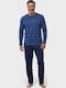 Men's Cotton Pyjamas Interlock Collection Style Matters Royal Blue Cl2671-2-Raf