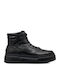 Herren Flatforms Stiefel Schwarz