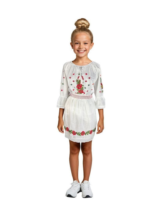 Mädchen Kostüm Stil Cpc Weiß Beige