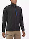 Men's Fleece Cardigan with Hood Black