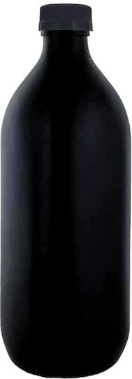 Costos Flasche Wasser Glas mit Schraubverschluss Schwarz 1000ml Costos Flasche Wasser Glas mit Schraubverschluss Schwarz 1000ml