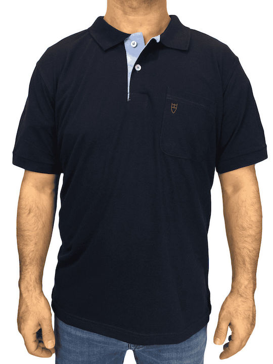 Unique Pique Polo Blouse BLUE