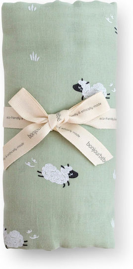 Bonjour Bebe Swaddle Blanket Bej 120x120εκ.