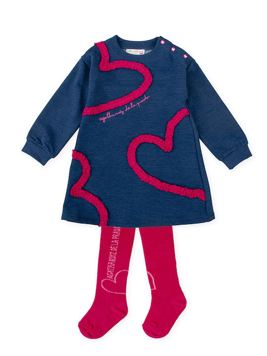 Agatha Ruiz De La Prada Girls Dress Long Sleeve...