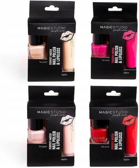 Magic Studio Nail Polish Lip Gloss Set