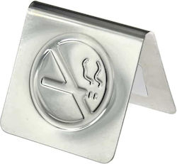 Επιτραπέζια Σήμανση Inox 18/10 No Smoking 6.5×6.5εκ Διπλής Όψεως N906 Επιτραπέζια Σήμανση Inox 18/10 No Smoking 6.5×6.5εκ Διπλής Όψεως N906