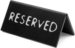 Πινακίδα Επιτραπέζια Reserved Μαύρο Ασπρο 11x6x6εκ 600630 Πινακίδα Επιτραπέζια Reserved Μαύρο Ασπρο 11x6x6εκ 600630