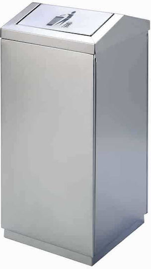Costos Μεταλλικός Κάδος Απορριμμάτων 60lt Inox